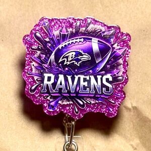NFL Ravens Purple Glitter Key Holder